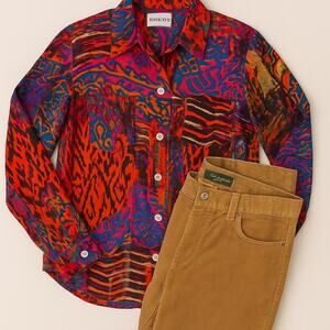 Eddie Bauer Natural Fit Corduroy Pants Women’s 10T Tan Stretch Straight Casual